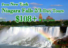 New York to Niagara Falls 2/3-Day Tours