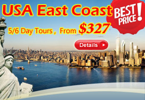 USA East Coast 5/6-Day Vacation Packages