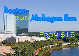 Boston to Mohegan Sun, Roundtrip