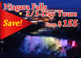 Boston to Niagara Falls 2/3-Day Tours