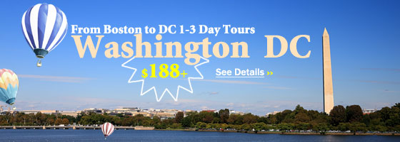 Boston/Charlton to Washington DC 1/3-Day Tours