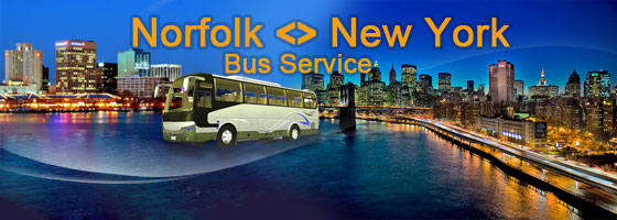 Norfolk <> NYC Bus Service $35/$60