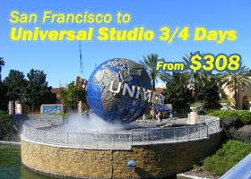 SF to Universal Studios 3-4 Days tours